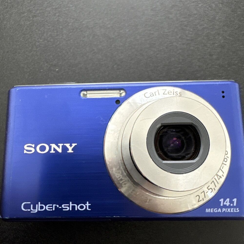 Sony Cyber-shot DSC-W530 14.1MP Digital Camera Blue 4x Optical Zoom Carl Zeiss